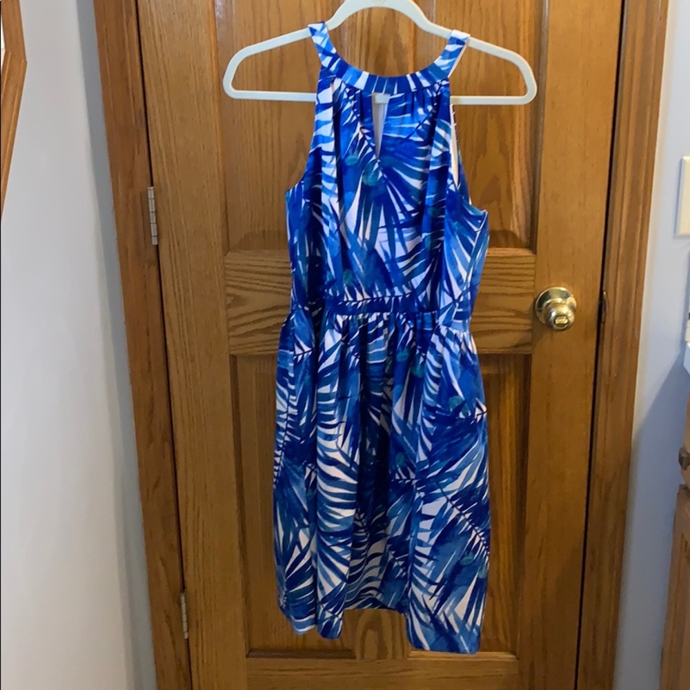 Blue Tropical Dress